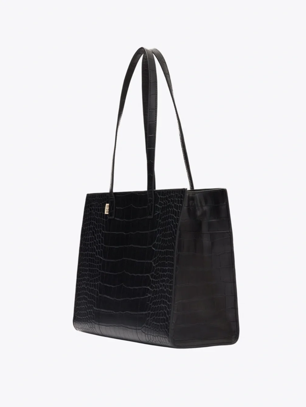 Beis Black Croc-Embossed Work Tote - Picture 2 of 8